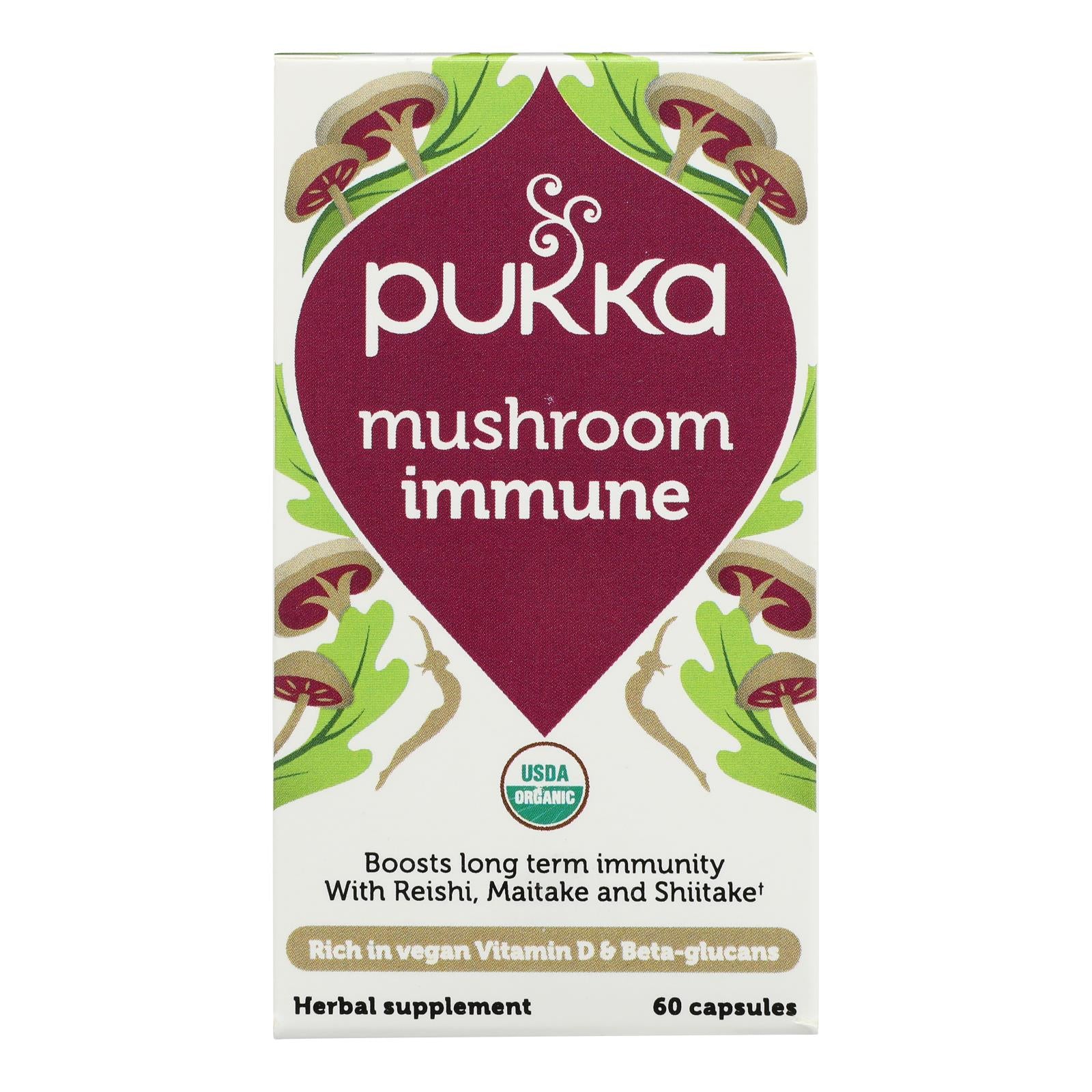 Pukka Herbal Teas - Mushroom Gold - 1 Each - 60 Ct - Whole Green Foods