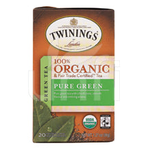 TWININGS 100% Organic Pure Green Tea - Case of 6/20 BAG - Whole Green Foods