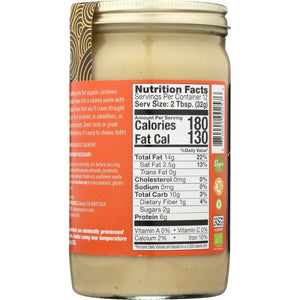 Artisana Organics Raw Cashew Butter - No Sugar Added, Vegan and Paleo Friendly, Non GMO, 14oz