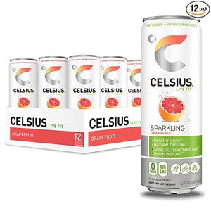 CELSIUS: Beverage Sparkling Grapefruit, 12 oz, case of 12