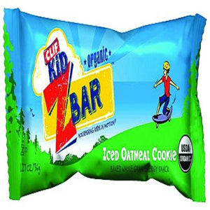 Clif Bar Organic Clif Kid Zbar - Iced Oatmeal Cookie - Case Of 18 - 1.27 Oz Bars - Whole Green Foods