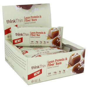 Think Products Thinkthin Bar - Lean Protein Fiber - Caramel - 1.41 Oz - 1 Case - Whole Green Foods