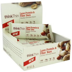 Think Products Thinkthin Bar - Lean Protein Fiber - Chocolate Peanut - 1.41 Oz - 1 Case - Whole Green Foods