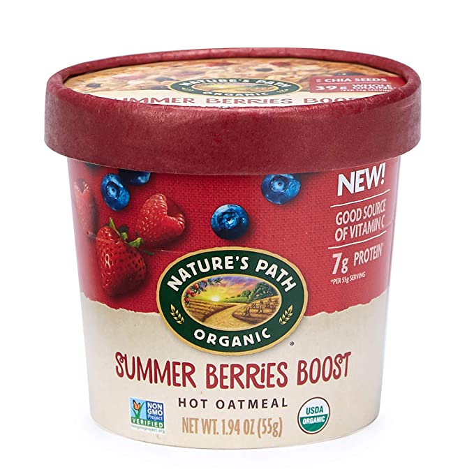 Organic Hot Oatmeal; Summer Berries Boost, 1.94oz, pack of 12