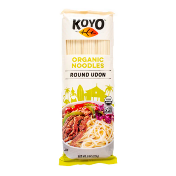Organic Asian Pasta; Round Udon, 8oz, pack of 12